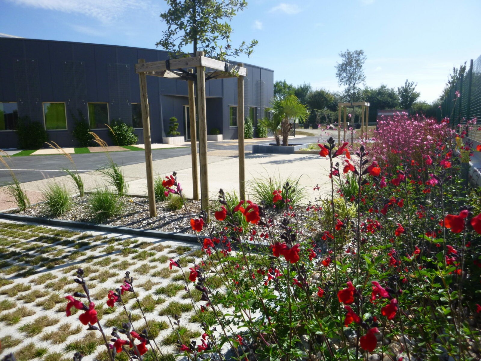 Méridionale Vert Végétalisation Parking Méridionale Vert Paysagiste